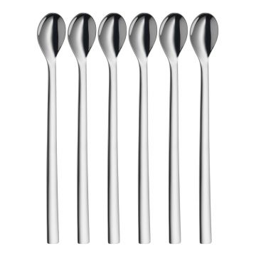 Set de linguri lungi gri din oțel inoxidabil 6 buc. Nuova – WMF