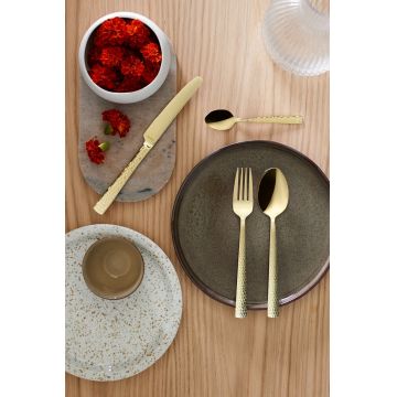 Set tacamuri pentru 6 persoane, 24 piese, Amefa, Felicity Champagne, inox