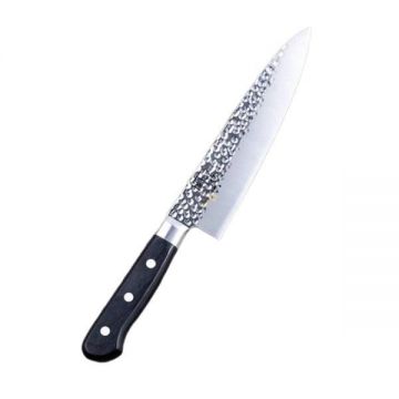 Cutit de bucatarie japonez Santoku Sekisaroku Imayo hammered 180mm din otel inoxidabil pentru carne, peste, legume