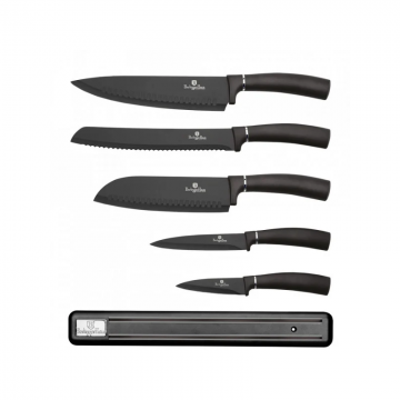 Set cutite 6 piese cu suport magnetic Carbon Pro Berlinger Haus BH 2682