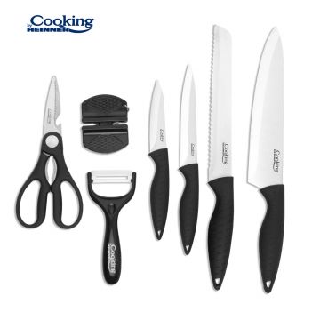 Set cutite 8 piese, Cooking by Heinner, Carera, inox, argintiu