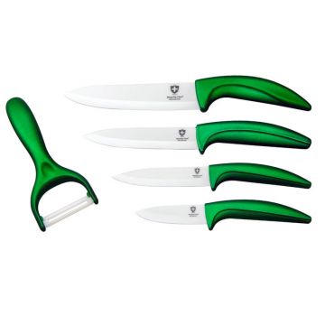 Set cutite ceramice Royalty Line RL C4 - maner verde