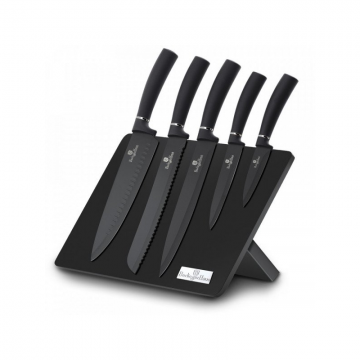 Set cutite cu suport magnetic, 6 piese Carbon Pro Berlinger Haus BH 2578