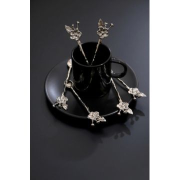 Set lingurite pentru ceai / cafea, Hermia, 283PLN1607, Argintiu