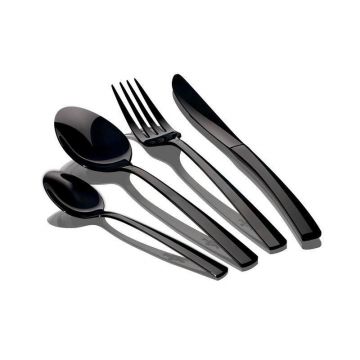 Set Tacamuri 24 piese Berlinger Haus, negru lucios, BH 2346