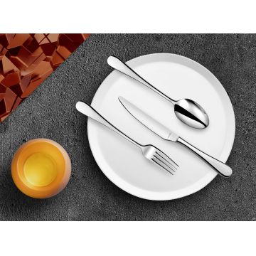 Set tacamuri, 24 piese, Venus, inox, argintiu