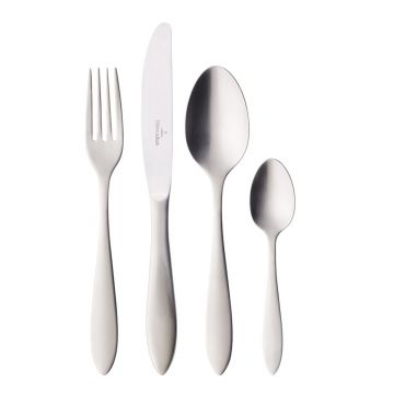 Set tacamuri 24 piese, Villeroy & Boch, Arthur Cutlery Brushed, inox 18/10 periat