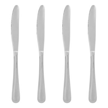 Cuțite de masă argintii din oțel inoxidabil 4 buc. Classic – Premier Housewares