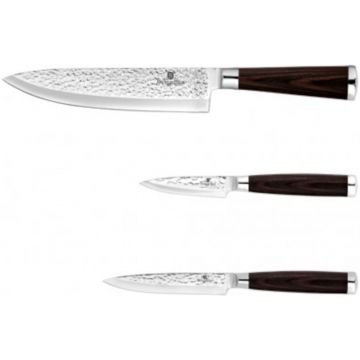 Set de cutite 3 piese, Brown Wood Berlinger Haus BH 2483