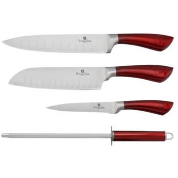 Set de cutite 4 piese Burgundy Line Berlinger Haus BH 2011