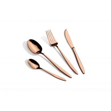 Set tacamuri 24 piese, 6 persoane, auriu roze lucios Berlinger Haus BH 3062