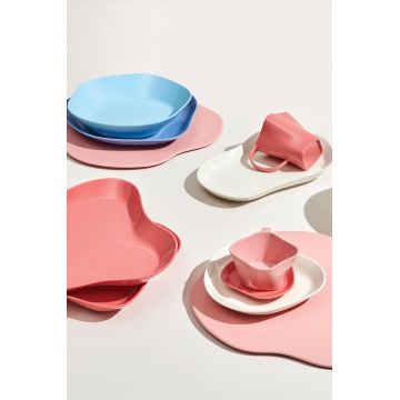 Farfurie Breakfast, Kutahya Porselen, SKL35PT0023, Ø34.5 cm, portelan, roz