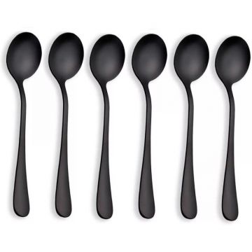 Linguri din Inox, Negre, 6 Bucati, Berglander