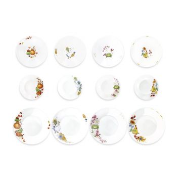 Serviciu de masa 12 piese, Brandani, 4 Seasons, portelan