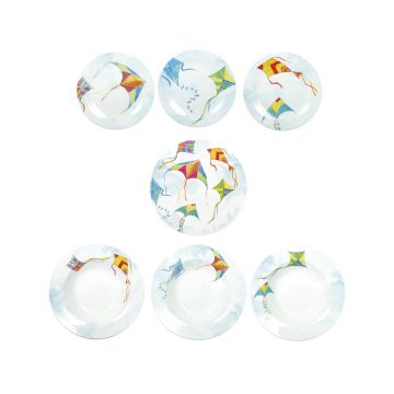 Serviciu de masa 18 piese, Brandani, Aria, portelan