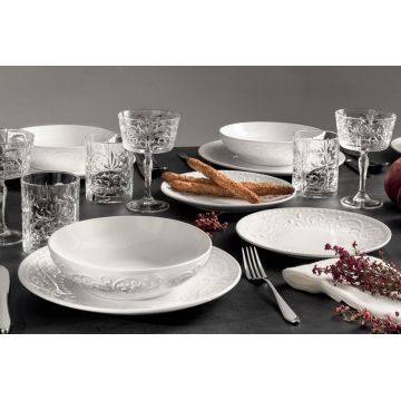 Serviciu de masa 18 piese, Brandani, Delizie, portelan New Bone China