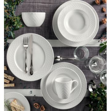 Serviciu de masa 18 piese, Burlesque, Brandani, portelan