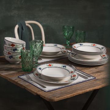Serviciu de masa 18 piese Kalina, Ambition, portelan, multicolor