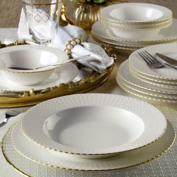 Serviciu de masa, 18 piese, Kutahya Porselen, BNIRN18Y2520, portelan