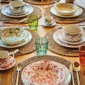 Serviciu de masa 18 piese Madison Apulia, Tognana, portelan, multicolor