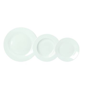 Serviciu de masa 18 piese Olimpia, Tognana Porcellane, portelan, alb