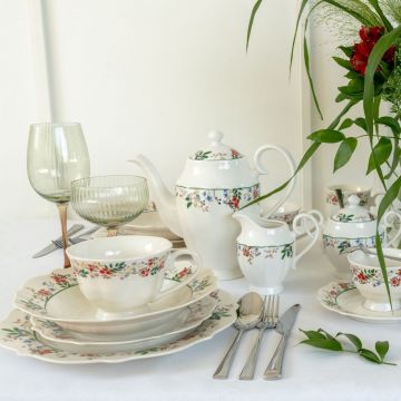 Serviciu de masa 18 piese, Rosalia, Ambition, portelan, multicolor