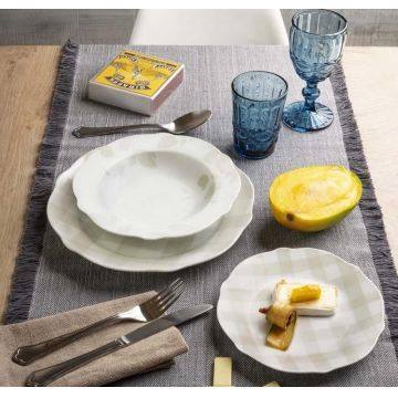 Serviciu de masa, 18 piese, Tognana, Cappettata Higy Beige, portelan, multicolor