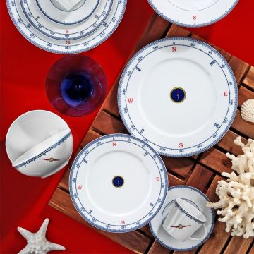 Serviciu de masa, 24 piese, Kutahya Porselen, LB24Y24205229, portelan, multicolor