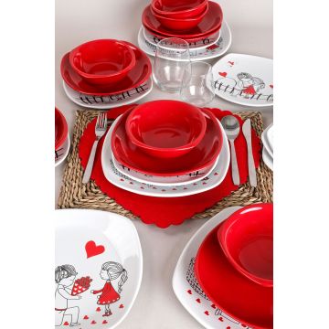 Serviciu de masa, 24 piese, TY001024F800A, Keramika, ceramica, multicolor