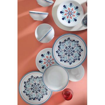 Serviciu de masa 24 piese ZG24Y260012190, Kutahya Porselen, portelan, multicolor