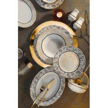 Serviciu de masa 53 piese INBNOLY53YT12234, Kutahya Porselen, portelan, multicolor