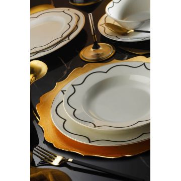 Serviciu de masa 62 piese BNKL62YT43011699, Kutahya Porselen, portelan, multicolor