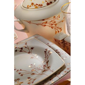 Serviciu de masa 62 piese BNMR62YT43012255, Kutahya Porselen, portelan, multicolor