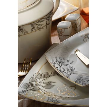 Serviciu de masa 62 piese BNMR62YT43012259, Kutahya Porselen, portelan, multicolor