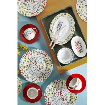 Serviciu de masa breakfast 28 piese BNKL28KH42012260, Kutahya Porselen, ceramica, multicolor