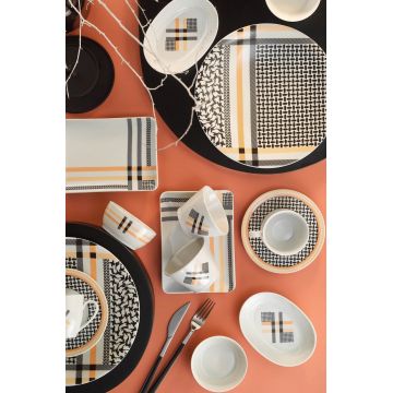 Serviciu de masa breakfast 32 piese ZG32KH42012025, Kutahya Porselen, portelan, multicolor