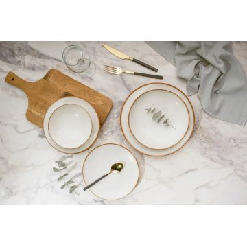 Serviciu de masa, Hermia, 387GRP1350, Farfurie: 20 × 20 × 4 cm (6 bucăți), Multicolor