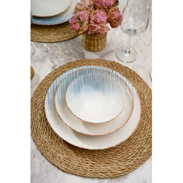 Serviciu de masa, Güral Porselen, 387GRP1352, Portelan , Farfurie intinsa 25x25x2 cm, Multicolor