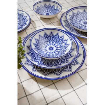 Serviciu de masa, Hermia, 387GRP1355, Farfurie: 20 × 20 × 4 cm (6 bucăți), Multicolor