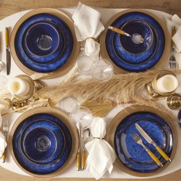 Serviciu de masa, Hermia, 216KRC1272, Farfurie desert: 23 cm (6 bucăți), Argintiu