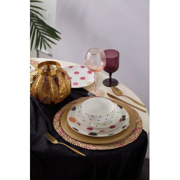 Serviciu de masa, Hermia, 216KRC2150, Farfurie: 20 cm (6 bucăți), Multicolor