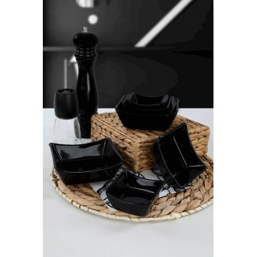 Set boluri pentru sos, Hermia, 275KRM1172, Dimensiune: 10 x 4,4 cm / 175 cc (2 bucăți), Negru