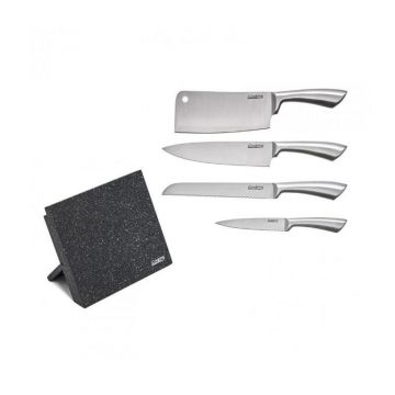Set cutite de bucatarie, 5 piese,silver, cooking by heinner