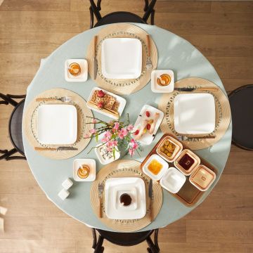 Set de mic dejun, Hermia, 216KRC1250, Ceașcă de ceai: 6 x 6 x 5 cm (6 bucăți), Multicolor