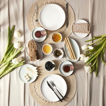 Set de mic dejun, Hermia, 216KRC1255, Ceașcă de ceai (6 bucăți), Multicolor