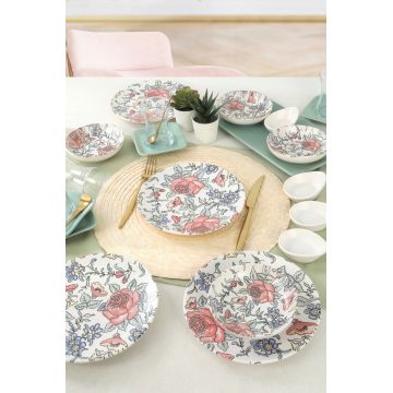 Set de mic dejun, Hermia, 275KRM1587, Bol: 13 x 13 x 4 cm / 270 cc (4 bucăți), Multicolor