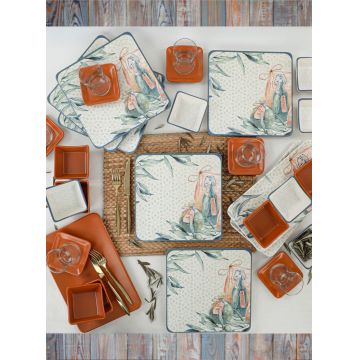 Set de mic dejun, Hermia, 275KRM1655, Antibacterian, Multicolor