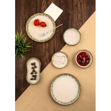 Set de mic dejun, Noble Life, 721NBL3161, Portelan  ,  Farfurie intinsa 22 cm, Multicolor