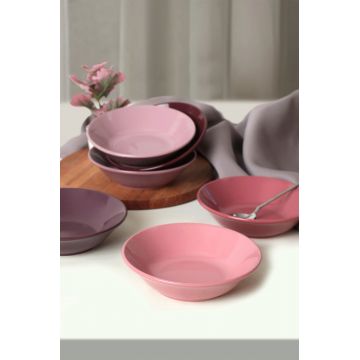 Set farfurii, Keramika, 275KRM1891, Ceramica , Nu absoarbe apa, Mov