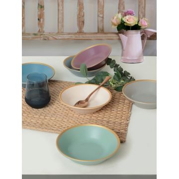 Set farfurii, Hermia, 275KRM1914, Antibacterian, Multicolor